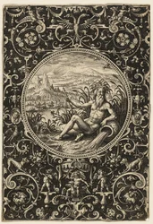 Neptun som elvegud, plate to fra Paris#39; dom