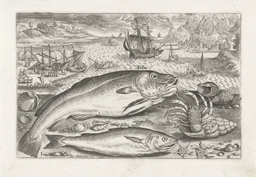 To fisker på stranden Fiske (serietittel) Piscium vivae-ikoner (serietittel)