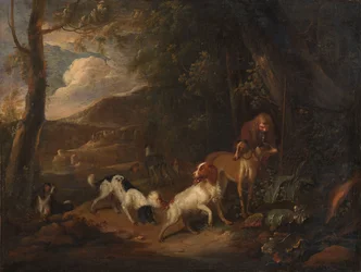 Hunter with Hounds at the Edge of a Wood   1393043   no       norwegian Successfully Translated  Original: Stepan Razin, 1918 Translat: 