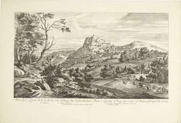 Utsikt over Saint Laurent de la Roche Utsikt over St. Laurent de la Roche fra costé du Bourg i Franche Comté (tittel på objekt)