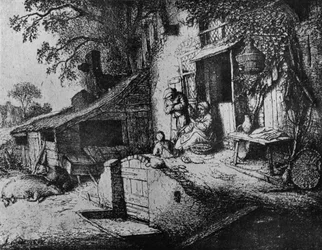 En kvinne som spinner, 1652