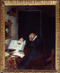 Medisin: "" Analysen av urin"" Maleri av Adriaen van Ostade (1610-1685) 1666 Søn. 0,28x0,22 m Paris, Musee du PetiPalais