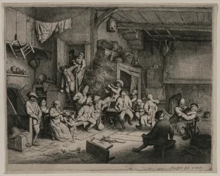 Dansen i vertshuset, 1652.