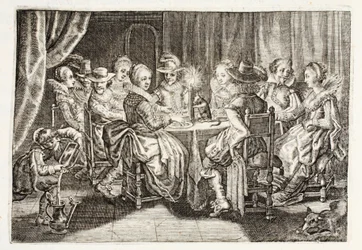 Vane gjør hard hud, illustrasjon fra 'Emblemata of Zinne-werk' av Johannes de Brune (1589-1658), Jan Jacobs Schipper, Amsterdam, 1661