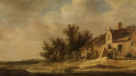 Landskap (olje på panel)
