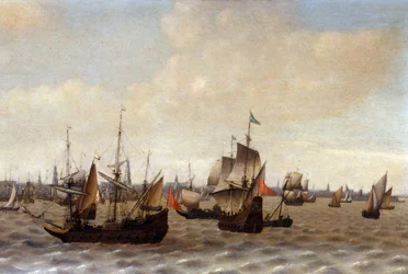 Frakt av Antwerpen (olje på lerret)