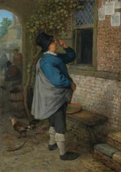 En mann som leser nyhetene (Sight)