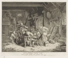 Bønder som spiser på et vertshus