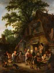 Bondedans ved en taverna