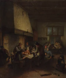 Tavernascene, tidlig på 1660-tallet.