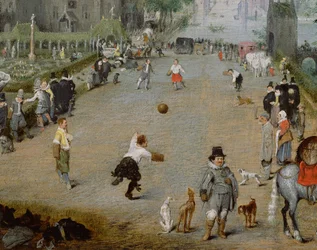 En Jeu de Paume før et landspalass