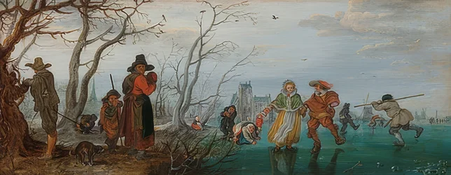 Vinter (glede på isen). 1625