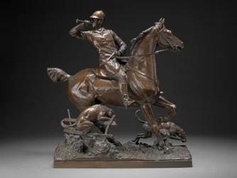 Gone Away - A Hunting Group, ca. 1887 (bronse)