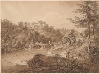 Rauenstein slott sett fra elvekanten