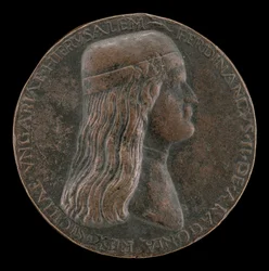 Ferdinand II av Aragon, død 1496, prins av Capua og konge av Napoli 1495 [forside], 14951496.