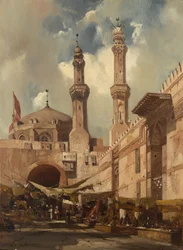 En basar i Kairo, 1839.