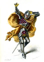 Konvertering av Saint Paul: Saulus, opptreden under den franske kongen Charles VI. 1872 (gravering)