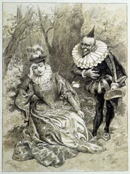 Riquet à la Houppe - i "" Fairy Tales"" av Charles Perrault, illustrasjoner av Adrien Marie