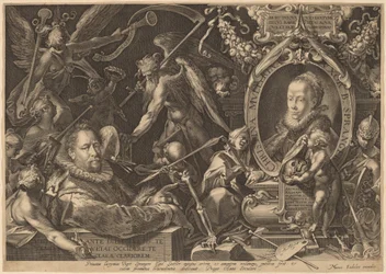 Bartholomaeus Spranger og hans avdøde kone Christina Muller