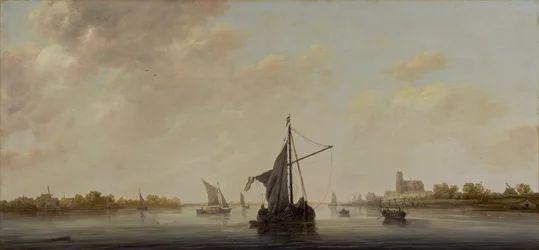 En utsikt over Maas i Dordrecht, ca. 1645-46