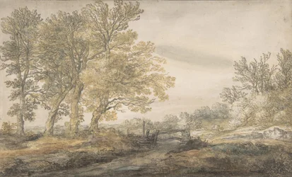 Landskap med trær, 1635-91.