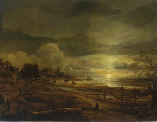 Kanal ved Moonrise