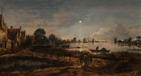 River View by Moonlight, ca. 1640-50