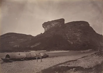 Temple of Tai-wang ved Wu ü nær Sing Chang Tea Mart, ca. 1869.