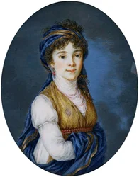 Norsk: Miniatyr av prinsesse Anna Grigorievna Belosselsky-Belozersky (1773–1846).