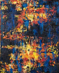 Resilience 1, 2019 (blandet teknikk på lerret)