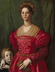 En ung kvinne og hennes lille gutt, ca. 1540.
