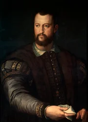 Portrett av storhertugen av Toscana Cosimo I de Medici, 1519-1574, etter 1560.
