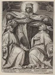 Barmhjertighetens Madonna med to munker