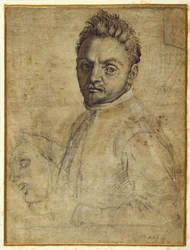 Giovanni Gabrielli, 'il Sivello' (gravering, svart blekk og svart kritt)