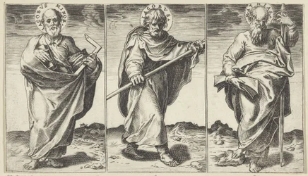 Jakob den mindre, Jakob den større og Mattias Kristus, Maria, døperen Johannes og apostlene (serietittel)