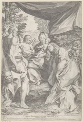 Maria med barnet og den hellige Hieronymus og Maria Magdalena