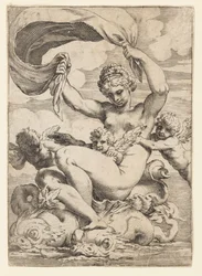 Venus (eller Galatea) og Cupids støttet av delfiner