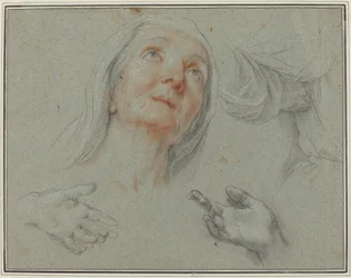 Studier for Saint Anne i "Education of the Virgin"