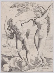 Apollo og Daphne, datert 1518.