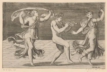 Dansende satyrer og maenader