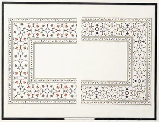 Eksemplarer av mosaikkene, fra keiserens grav, ca. 1815