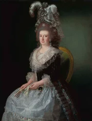 Portrett av María Josefa Piscatori, markis av San Andrés (1757-1807), kone til Pedro López de Lerena.