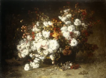 Stilleben av blomster