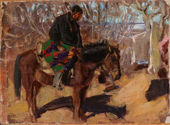 Amerikansk indianer til hest