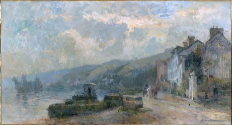 Regnvær, ca. 1901 (olje på lerret (rustning))