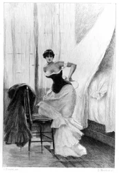 Madame Bovary av Gustave Flaubert, illustrasjon av Albert Fourié