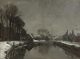 En belgisk by om vinteren, 1912