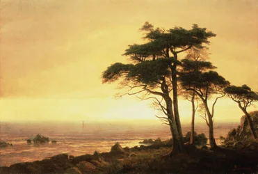 California Coast (olje på lerret)