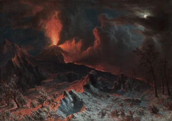 Vesuv ved midnatt, 1868.
