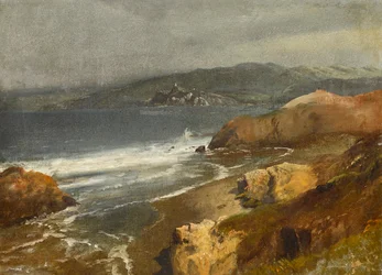 Stillehavskysten, California eller utsikt mot Point Bonita fyr